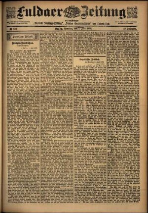 Zweite Ausgabe vom Samstag, den 07. Juni 1902.