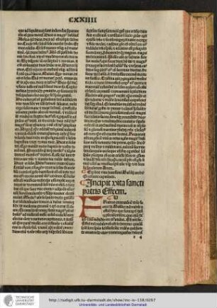 Incipit vita sancti patris Effrem.