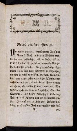 9-11, Gebet vor der Predigt.
