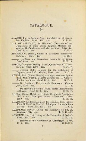A catalogue of the printed books in the Worcester Cathedral Library