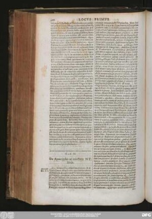Cap. II. De Apocryphis ac reiectitiis N. T. libris.