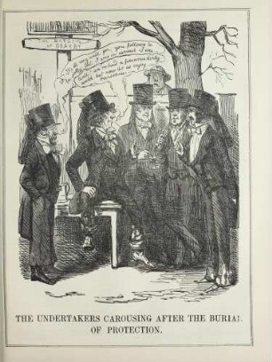 The undertakers carousing after the burial of protection