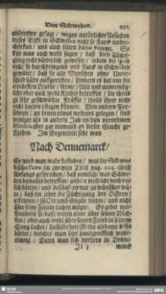 Nach Dennemarck