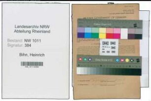 Entnazifizierung Heinrich Bihn , geb. 01.03.1918 (Schneider)