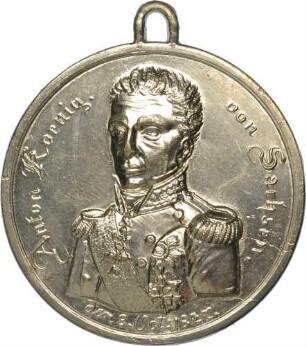 König Anton von Sachsen - Auf seine Huldigung