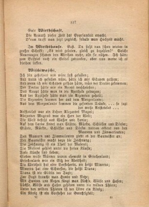 Gute Wirthschaft.
