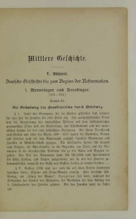 I. Merowinger und Karolinger (481-911.)