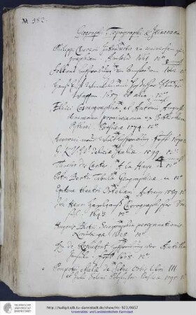 Geographi, Topographi et Mineraria