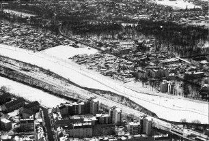 Berlin: Luftbild; Mauer; Schönholz