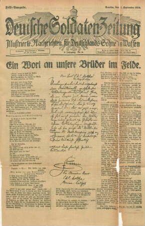 2.1914: Deutsche Soldaten-Zeitung