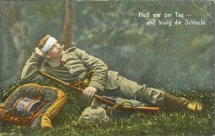 Heiß war der Tag - und blutig die Schlacht.