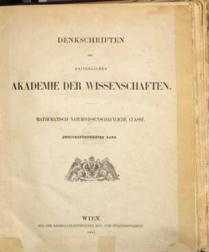 Denkschriften. 52. 1887