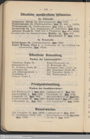 Öffentliche wundärztliche Hilfsstellen
