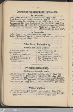 Öffentliche wundärztliche Hilfsstellen