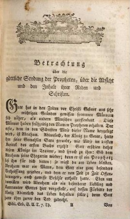 Das größre biblische Erbauungsbuch, Des alten Testamentes siebenter Theil.. Die Propheten Jesaias und Jeremias