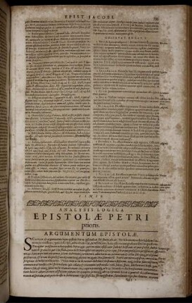 Analysis Logica Epistolae Petri prioris