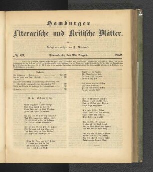 No. 69. 28. August 1852
