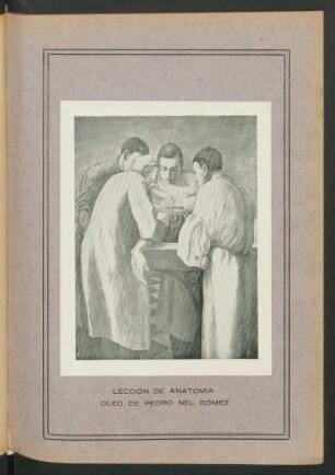 Lección de anatomía - [Ilustración] : Óleo de Pedro Nel Gómez