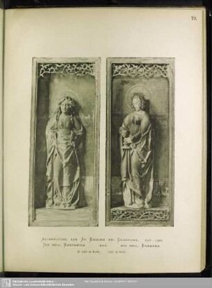 Altarflügel Aus St. Egidien Bei Glauchau. 1510-1520. Die Heil. Katharina Und Die Heil. Barbara