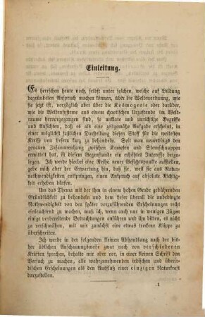 Die Weltschöpfung vom Standpunkte der heutigen Wissenschaft : mit neuen Untersuchungen