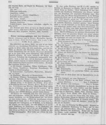 Essay monographique sur les Clérites, Insectes coléoptères / par le Marquis Maximilien Spinola, Acad de Turin. - Gênes : Ponthenier. - [Bd.] I-II, 1844
