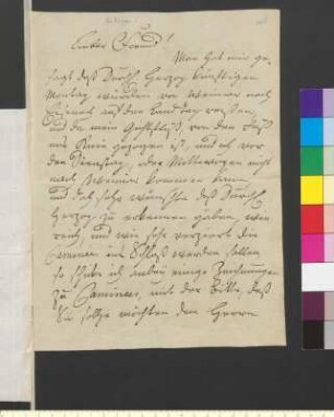 Brief von Doell, Friedrich Wilhelm Eugen an Goethe, Johann Wolfgang von