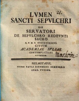 Lumen sancti sepulchri