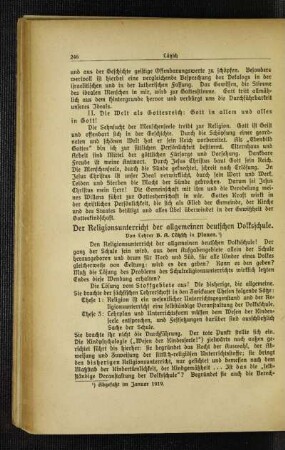 ¬Der¬ Religionsunterricht der allgemeinen deutschen Volksschule