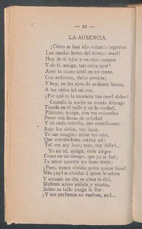 La ausencia.