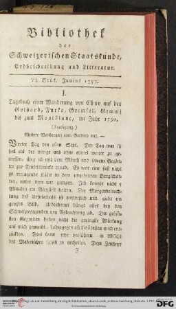 VI. Stuek (Junius 1797)