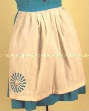 Schürze zu Dirndl einer Olympia-Hostess