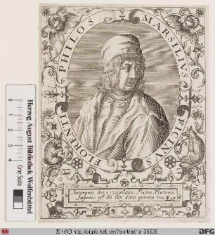 Bildnis Marsilio Ficino (lat. Marsilius Ficinus)