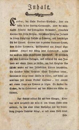 Die Gedichte Ossian's, eines alten celtischen Helden und Barden, 3