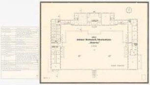 Jugenderholungsheim Schinkelwettbewerb 1943: Grundriss Erdgeschoss 1:200