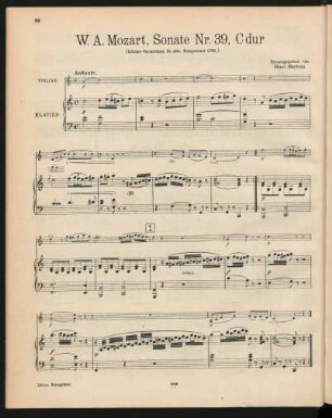 Violine und Klavier[, KV 404]