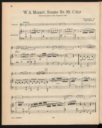 Violine und Klavier[, KV 404]