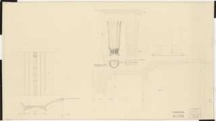 Stadttheater, Bremerhaven: Innenausbau: Wanddetails, Säulen