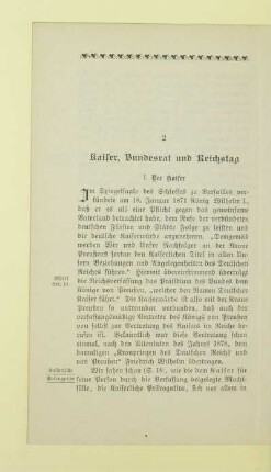 2 Kaiser, Bundesrat und Reichstag