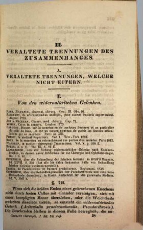 Handbuch der Chirurgie : zum Gebrauche bei seinen Vorlesungen, Bd. 1, Abth. 2