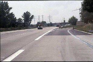 Ausfahrt Nord von Fahrbahn Nord (Heidelberg Richtung Basel)