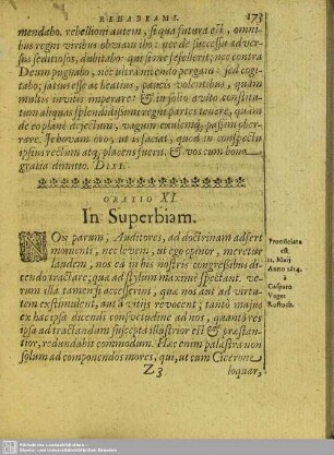 Oratio XI. In Superbiam