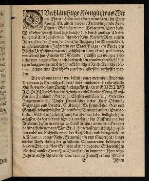 17r-23v, Durchläuchtige Königin...