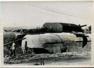 Deutsche Batteriestellungen an der Westfront