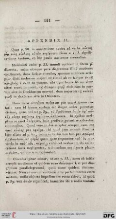 Appendix II