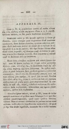 Appendix II