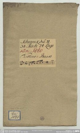 Sonatas - Mus.2-R-8,70 : vl, bc - D