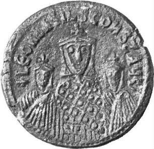 Byzanz: Basilius I. mit Constantinus und Leo VI.