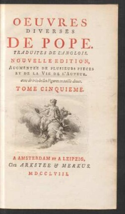 Tome 5: Oeuvres Diverses De Pope : Traduites De L'Anglois