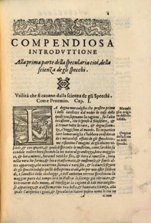 Compendiosa Introduttione alla prima parte della Specularia ...