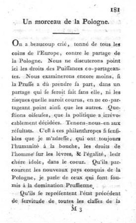 Un morceau de la Pologne